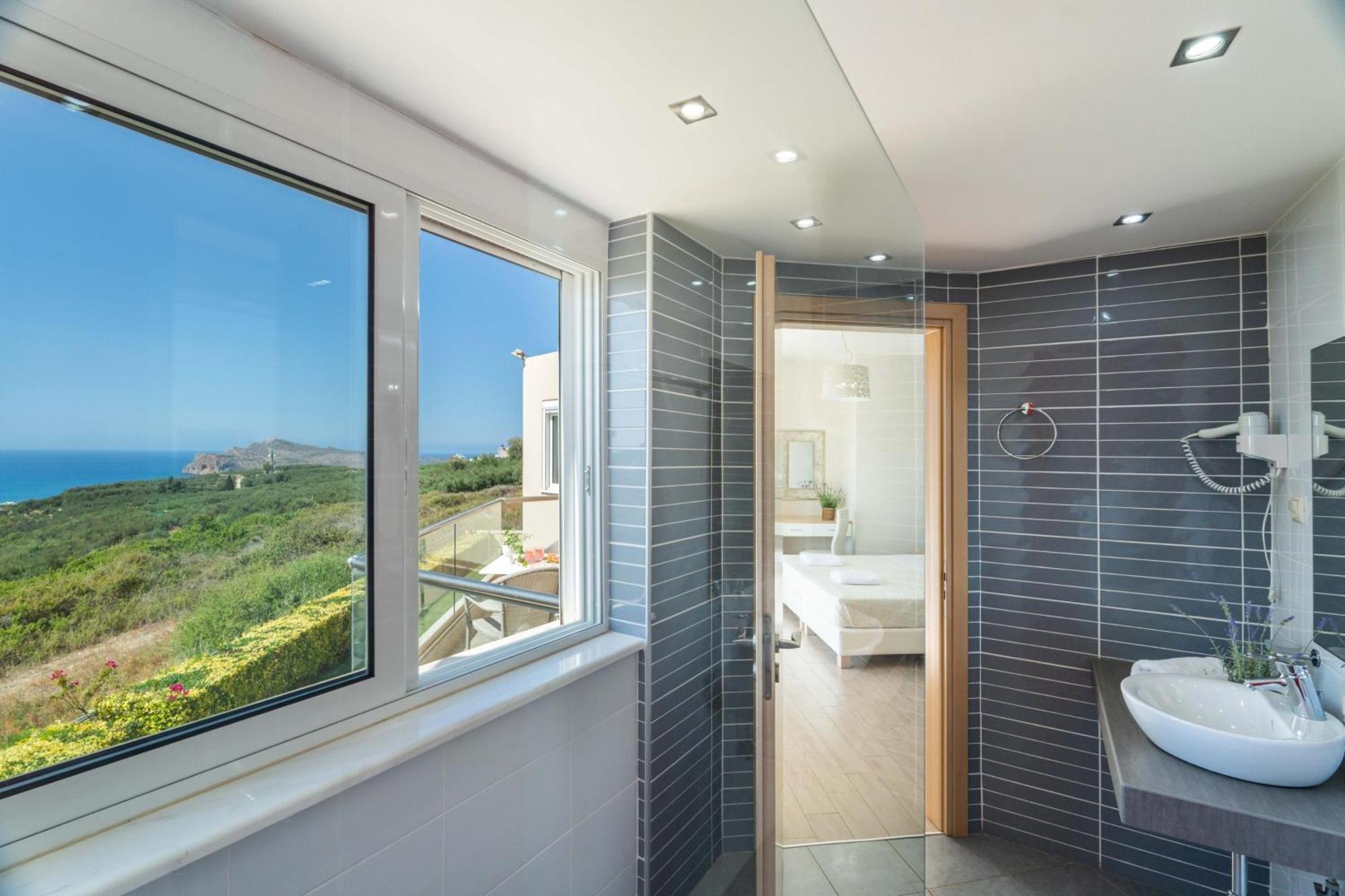 Villa Ariella With Sea View Agia Marina Exterior foto