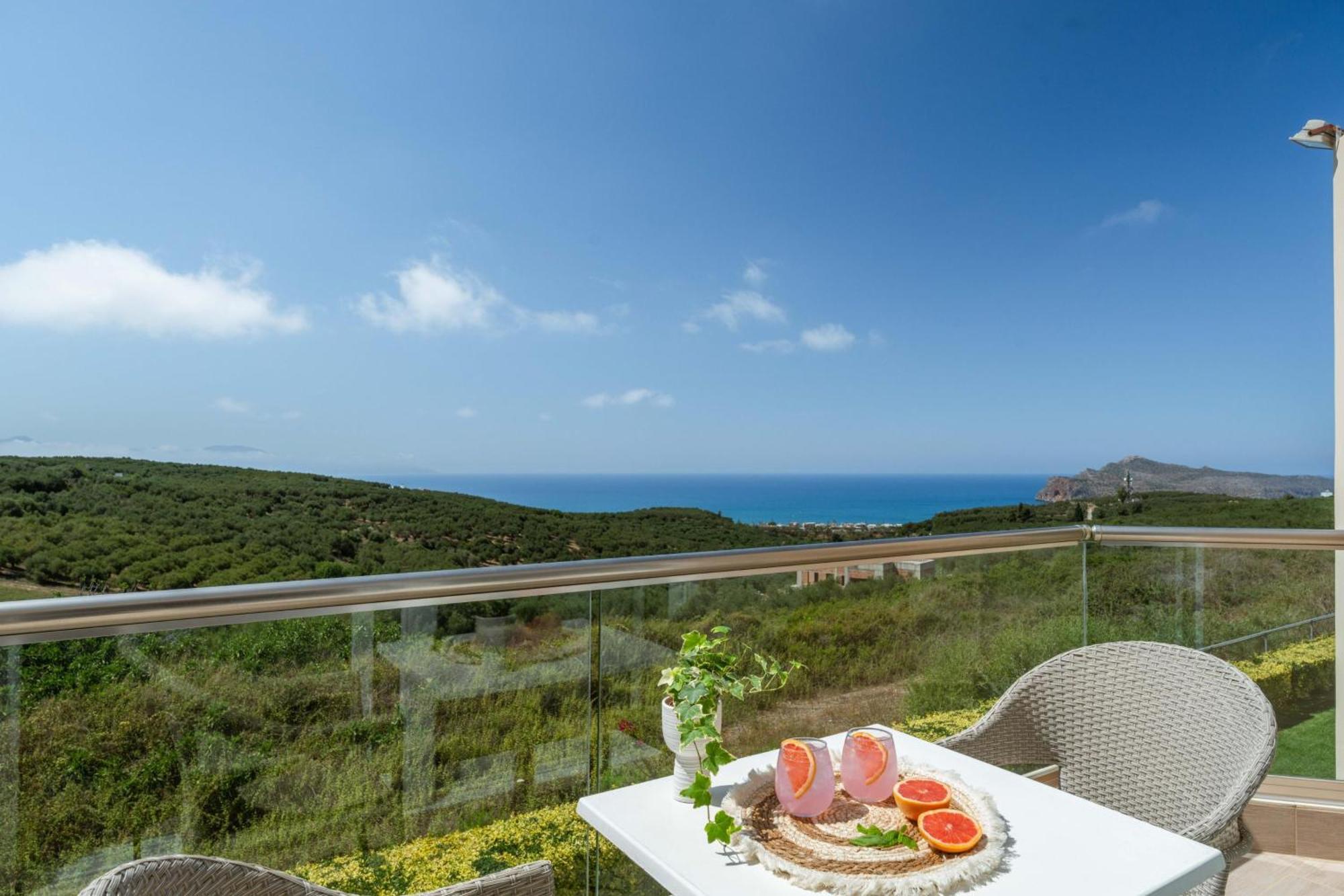 Villa Ariella With Sea View Agia Marina Exterior foto