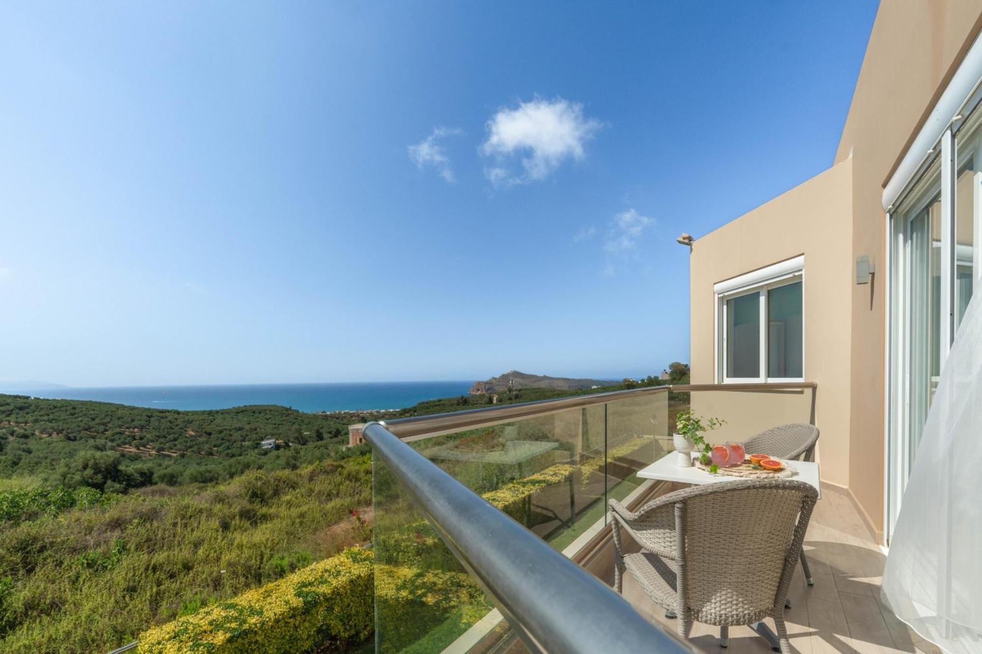Villa Ariella With Sea View Agia Marina Exterior foto