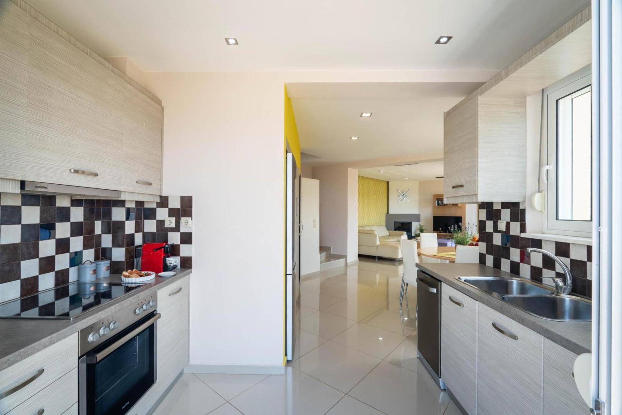 Villa Ariella With Sea View Agia Marina Exterior foto