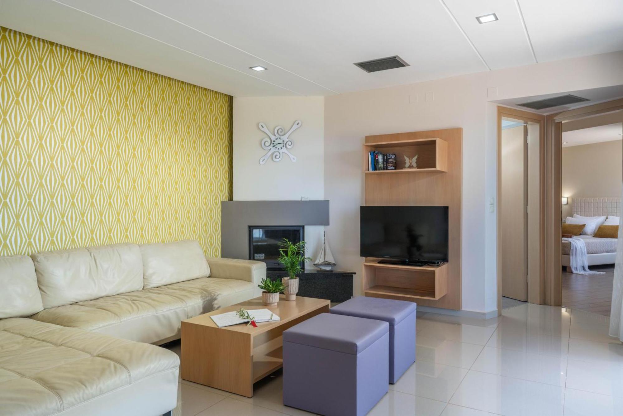 Villa Ariella With Sea View Agia Marina Exterior foto